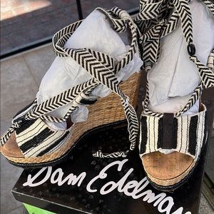 Sam Edelman wedges - Sam Edelman lace up wedges - ankle strap heels
